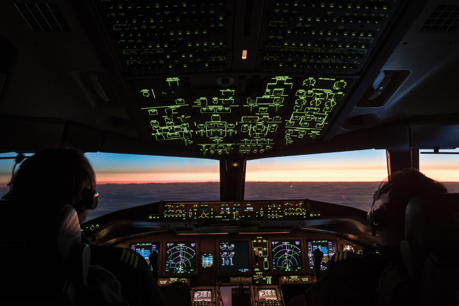 Puzzle Pilotos en avión