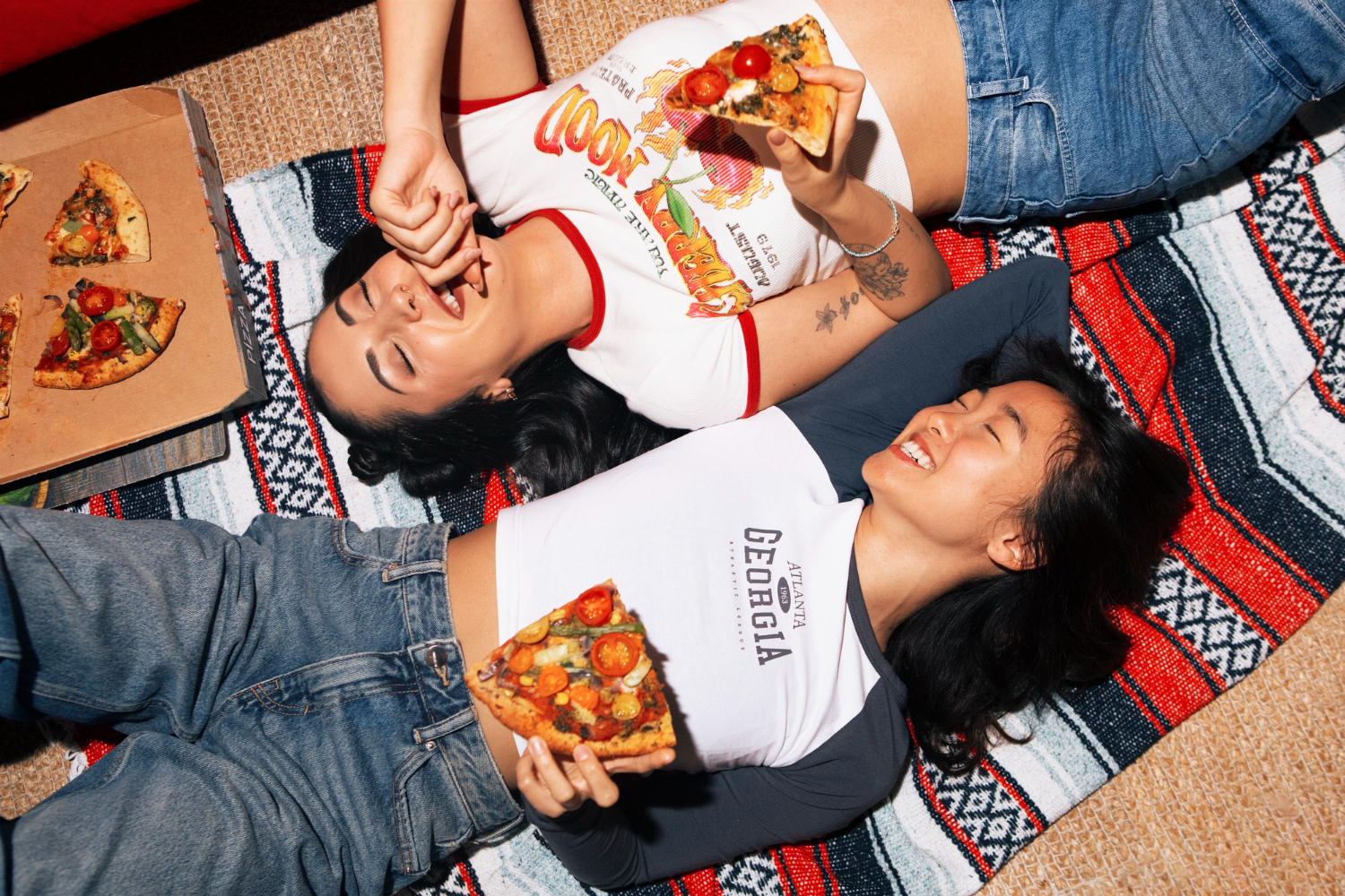 Puzzle Comiendo pizza