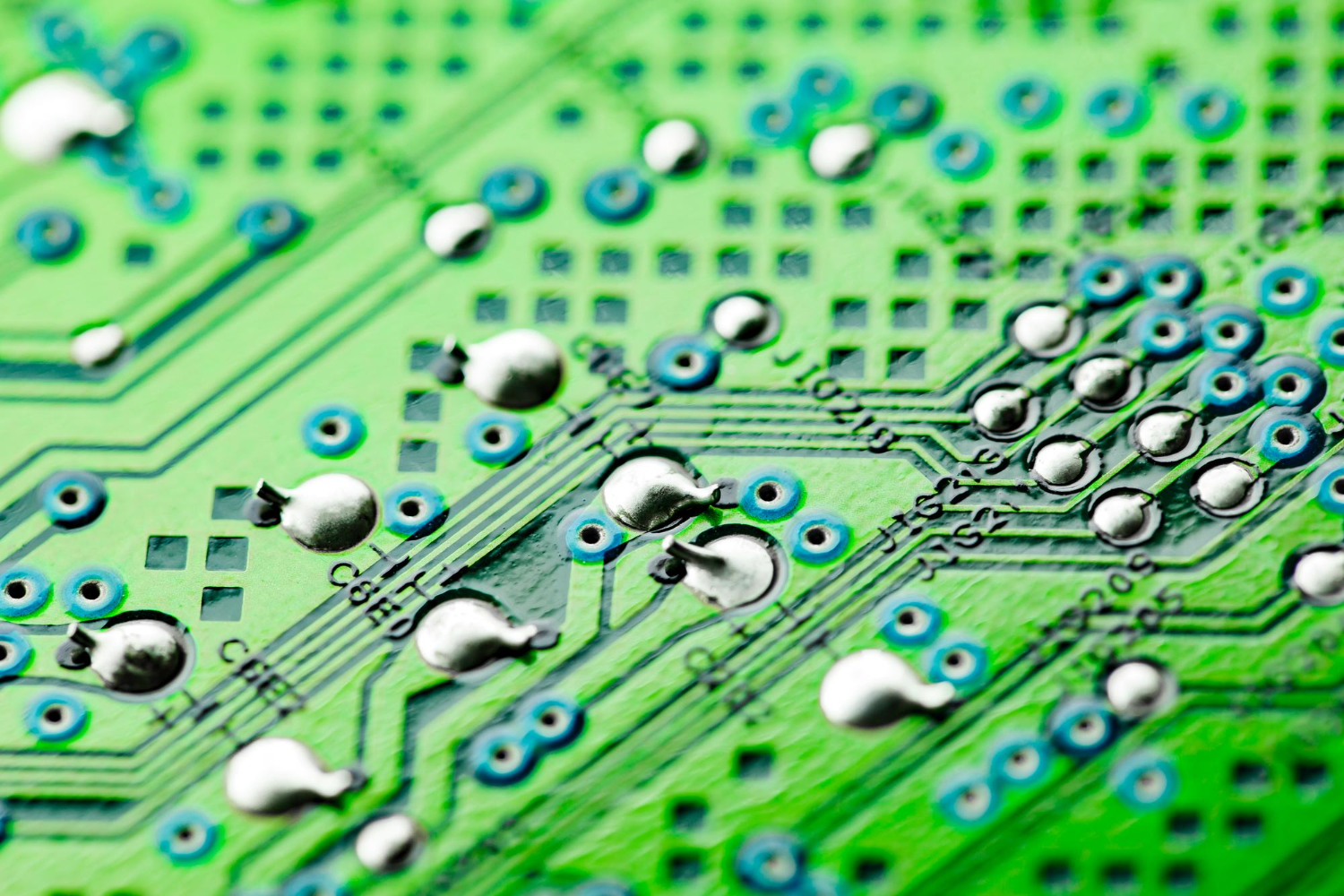 Puzzle Circuito electrónico verde