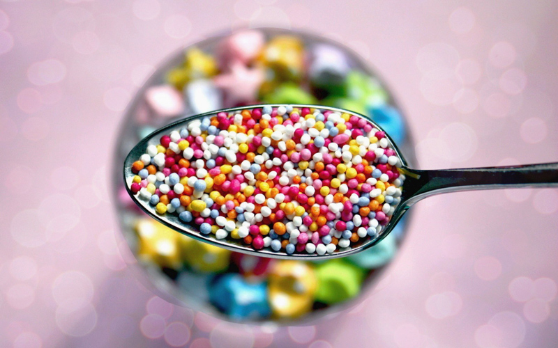 Puzzle Cuchara con dulces