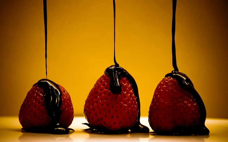 Puzzle Fresas con chocolate