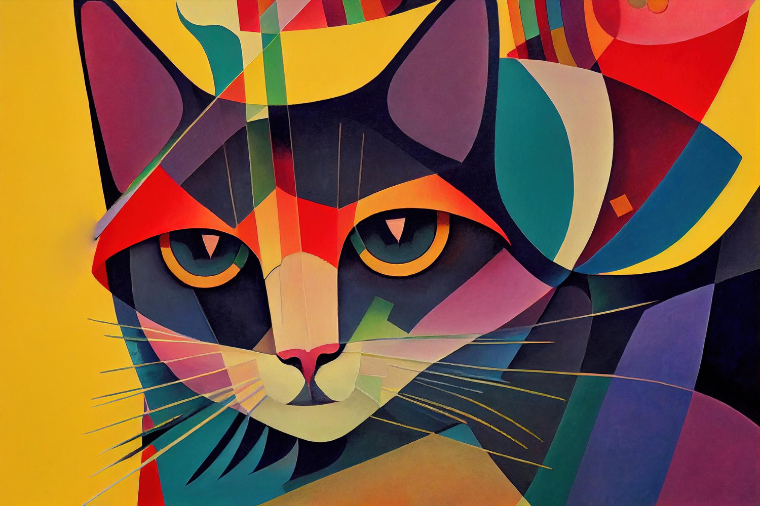 Puzzle Cuadro de gato