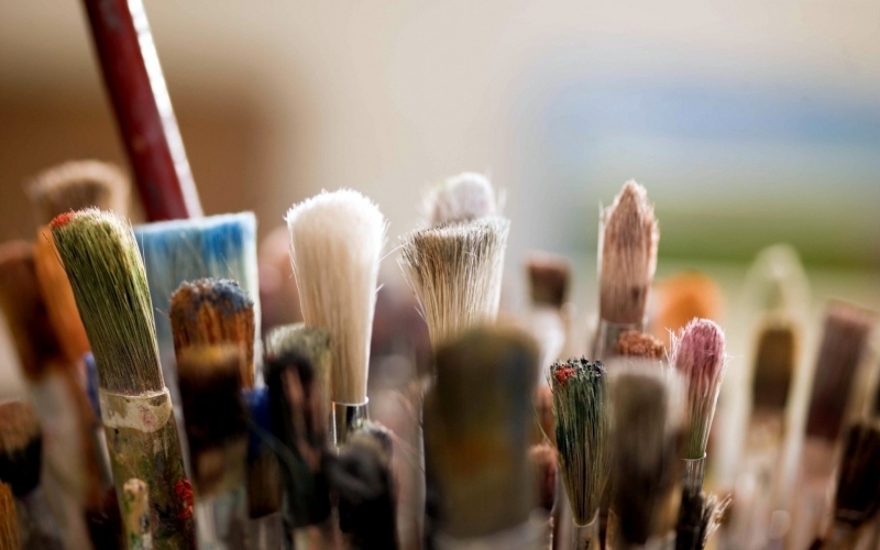Puzzle Brochas para pintar