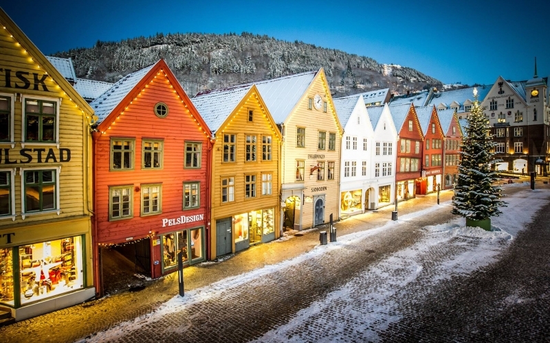 Puzzle Casas en Bergen