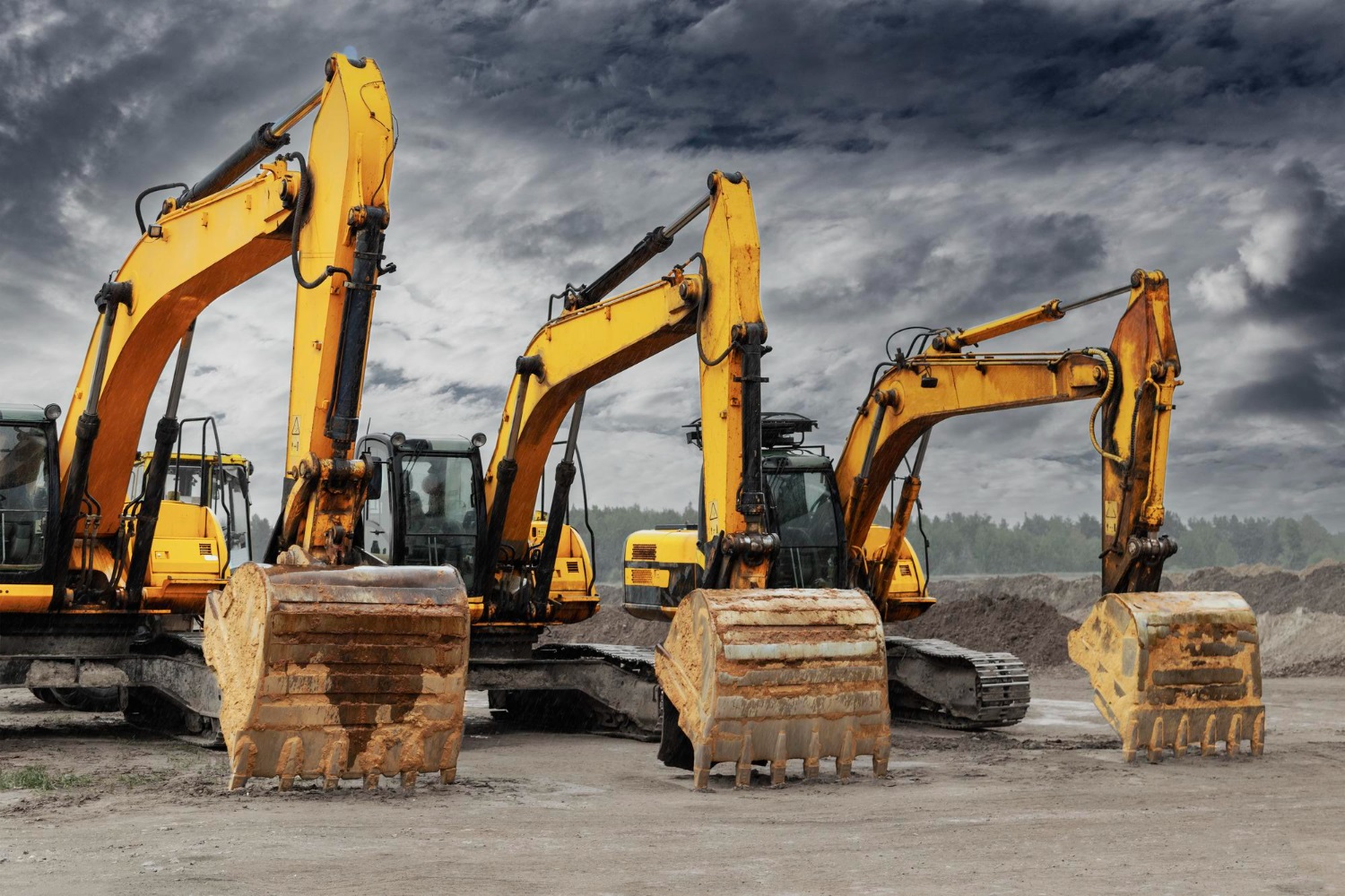 Puzzle Tres Excavadoras