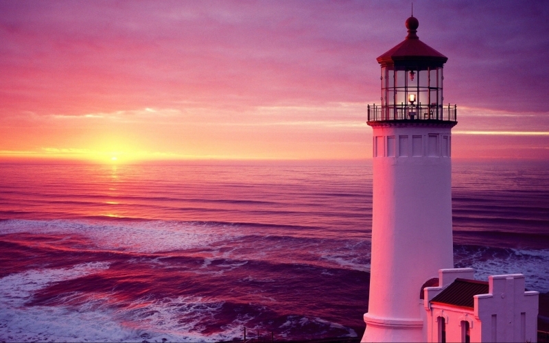 Puzzle Faro atardecer