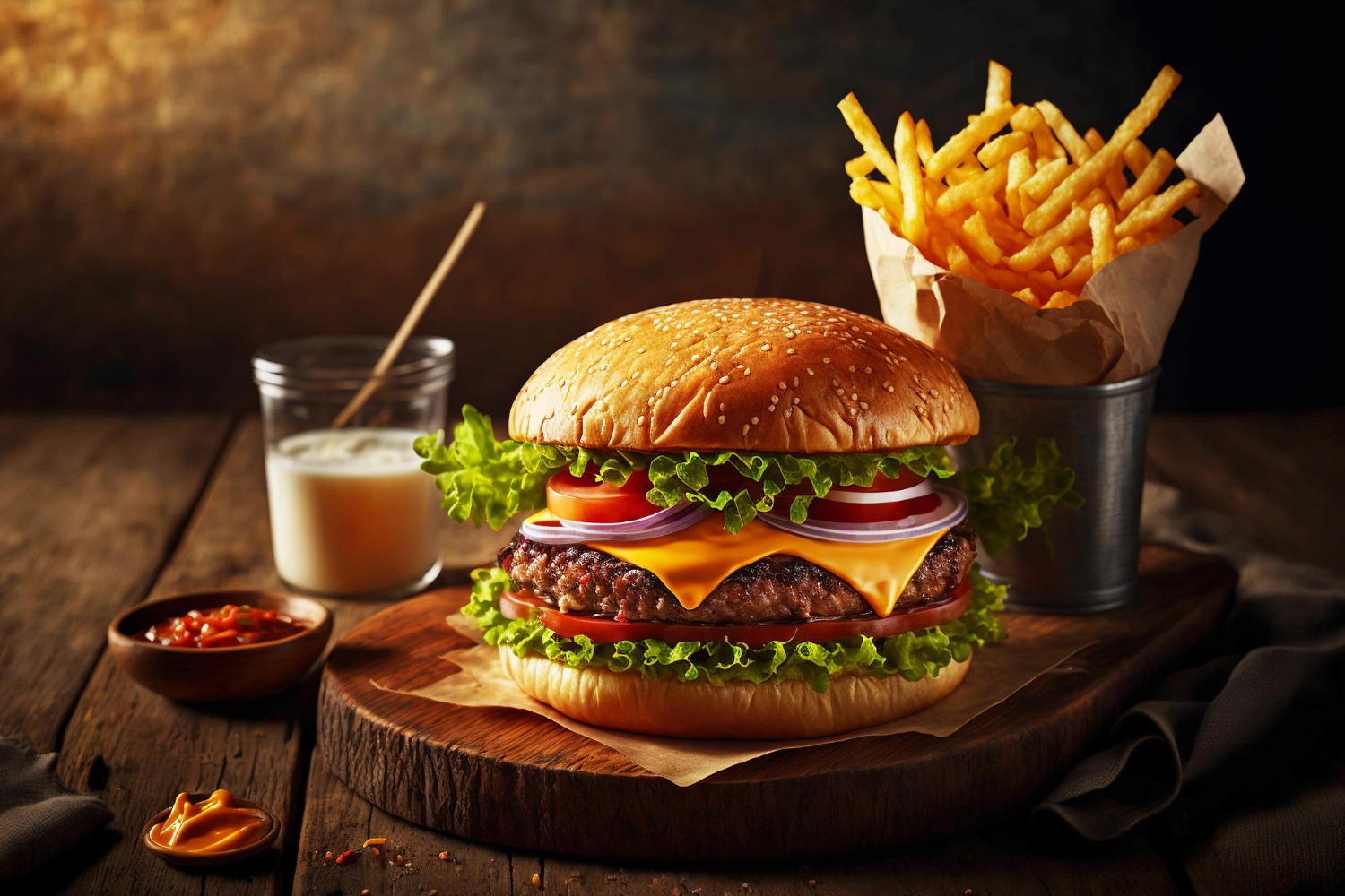 Puzzle Hamburguesa con patatas