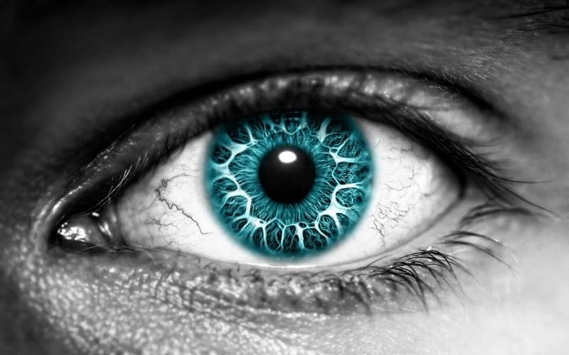Puzzle Ojo azul